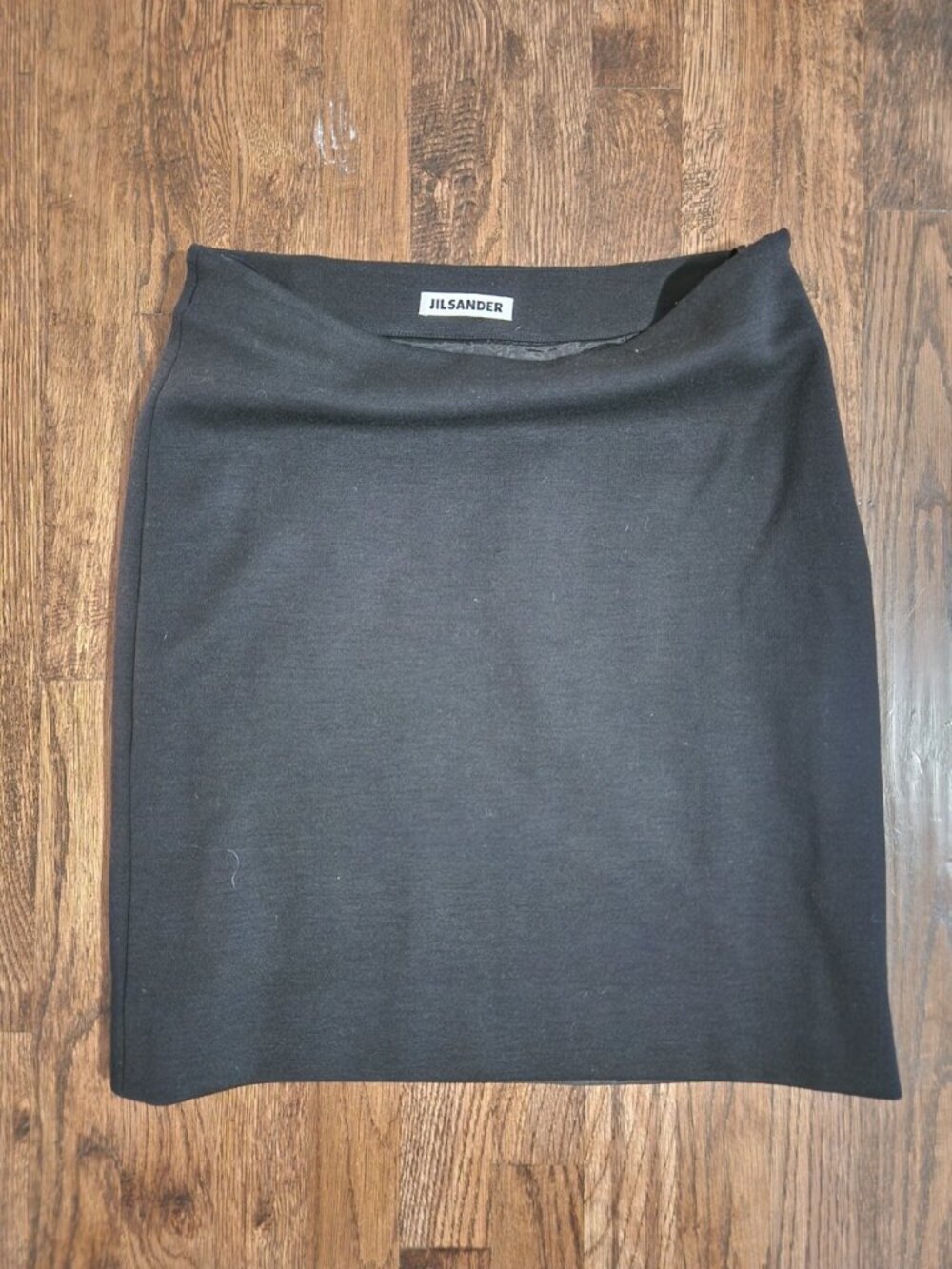 Jil Sander Women’s Wool Mini Skirt Black Side Zip size 38 (US 2)